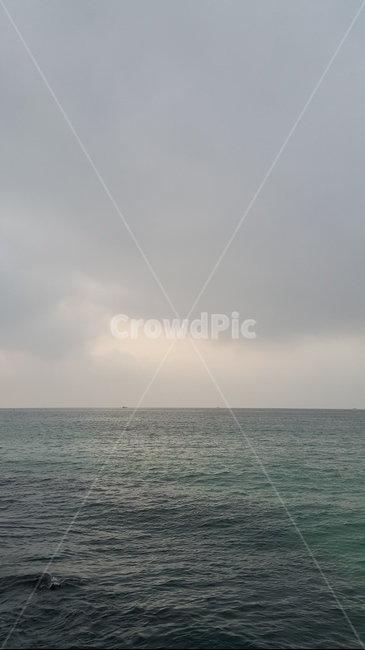 바다,구름,안개,물결,잔잔함