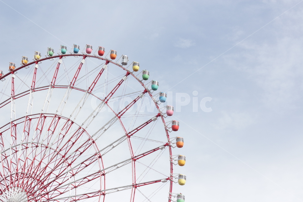 sky,ferris wheel,Tokyo,Rainbow,Ferris wheel