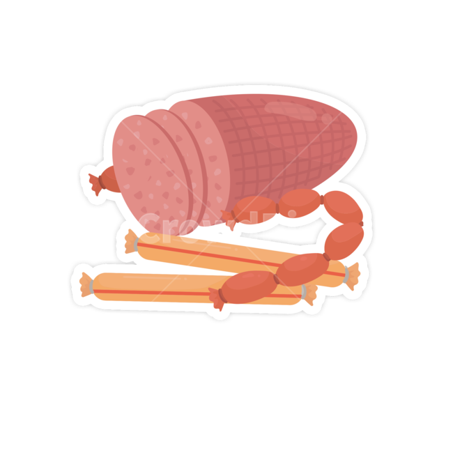 햄,소세지,재료,요리,고기,그래픽,일러스트레이션,graphic,illustration