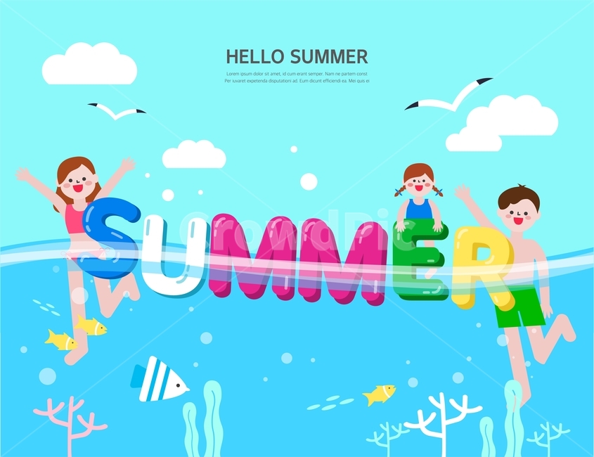 열대어,수영,갈매기,산호초,해변,여행,휴가,팝업,배너,일러스트,배경,백그라운드,여름,계절,summer,season,여행,휴가,traveling,vacation,trip,그래픽,일러스트레이션,graphic,illustration,art,미술