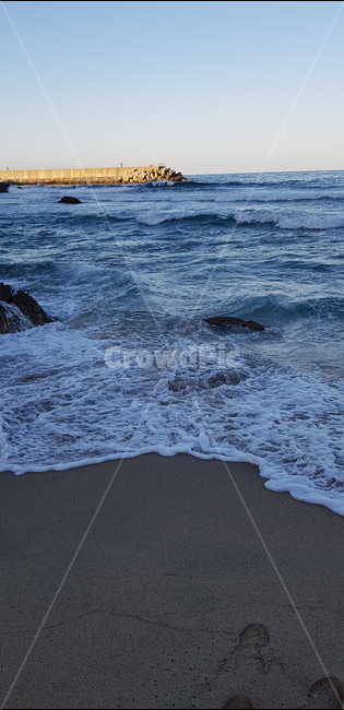바다,바위,백사장,자연,파도,경관,레이어