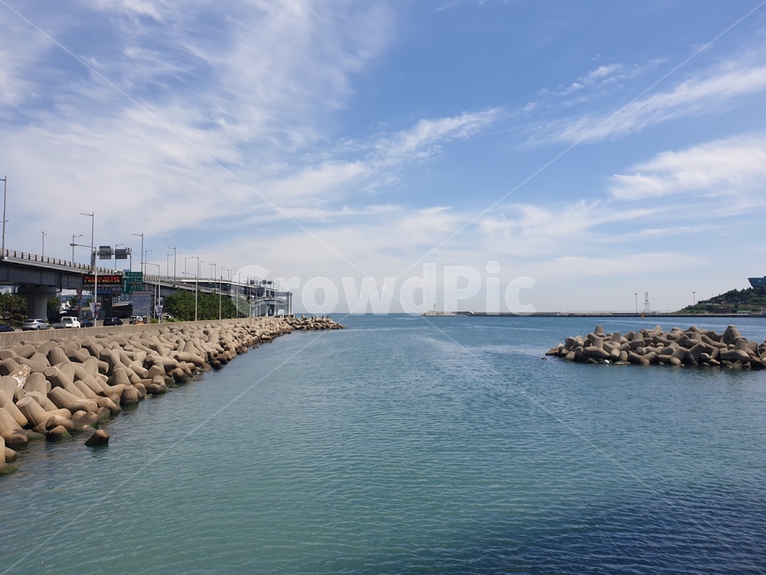 광안리,바다,방파제,물,water,하늘,sky,자연,풍경,nature,landscape