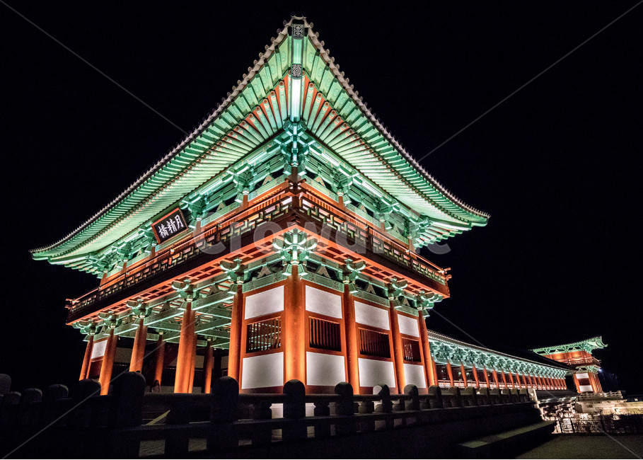 경주,경주야경,한국적인,한국건물,전통적인,화려한야경