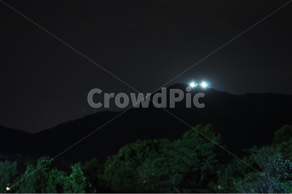 산,나무,밤,하늘,불빛,자연,풍경,nature,landscape,야경,밤,nightscape,night,outdoors,옥외