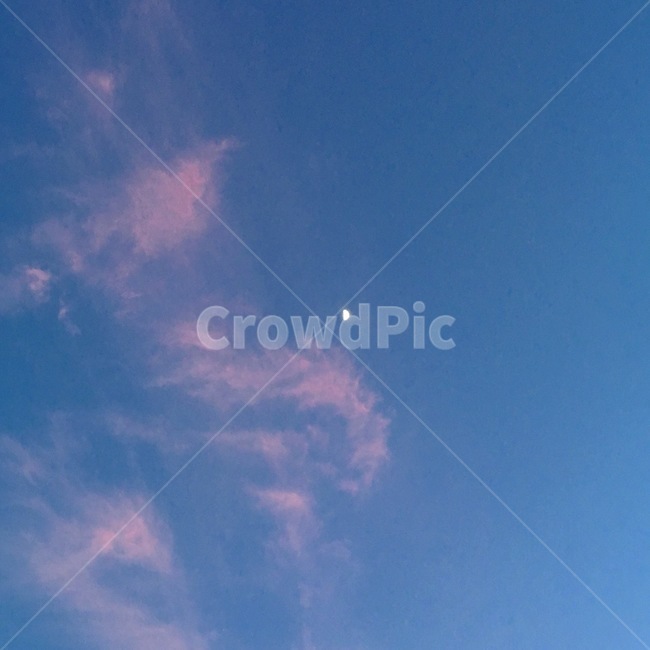 하늘,분홍구름,구름,분홍하늘,달,moon,nature,자연,light,빛,sky,pinksky,pink