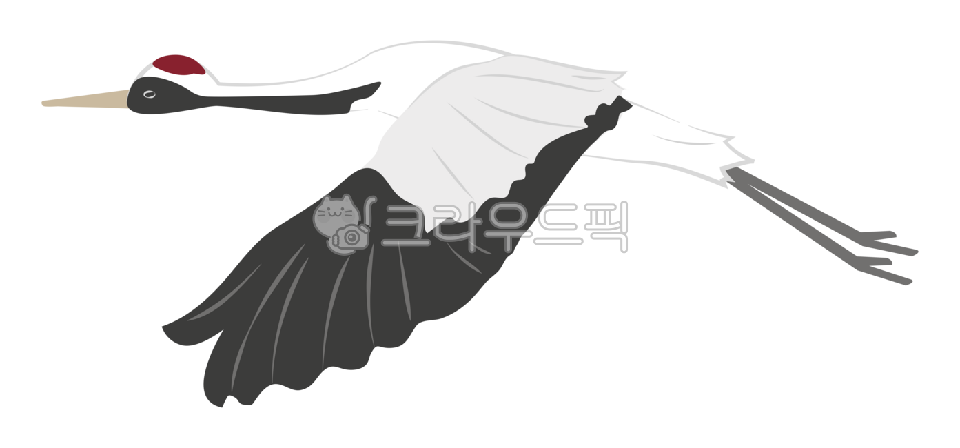학, 두루미, 새, 꾸미기, 그림, 사진,이미지,일러스트,캘리그라피 - krupsiarik작가