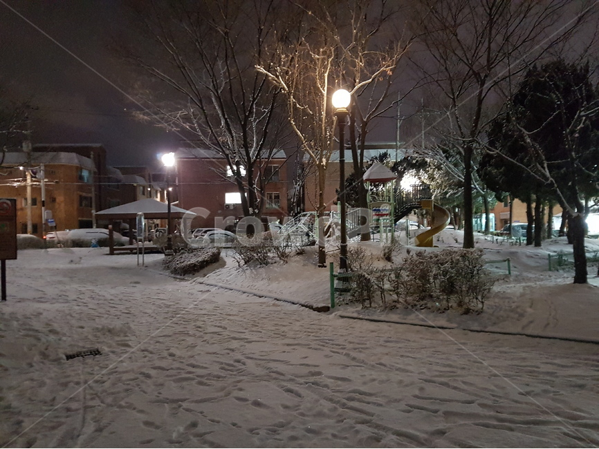 공원,하얀눈의공원,함박눈공원,작은공원,공원의밤,밤,밤공원,미니공원,겨울,계절,winter,season,야경,밤,풍경,nightscape,night,landscape,놀이공원,놀이동산,놀이터,amusement park,playground,walkway,보도,path,통로,nature,자연,outdoors,옥외