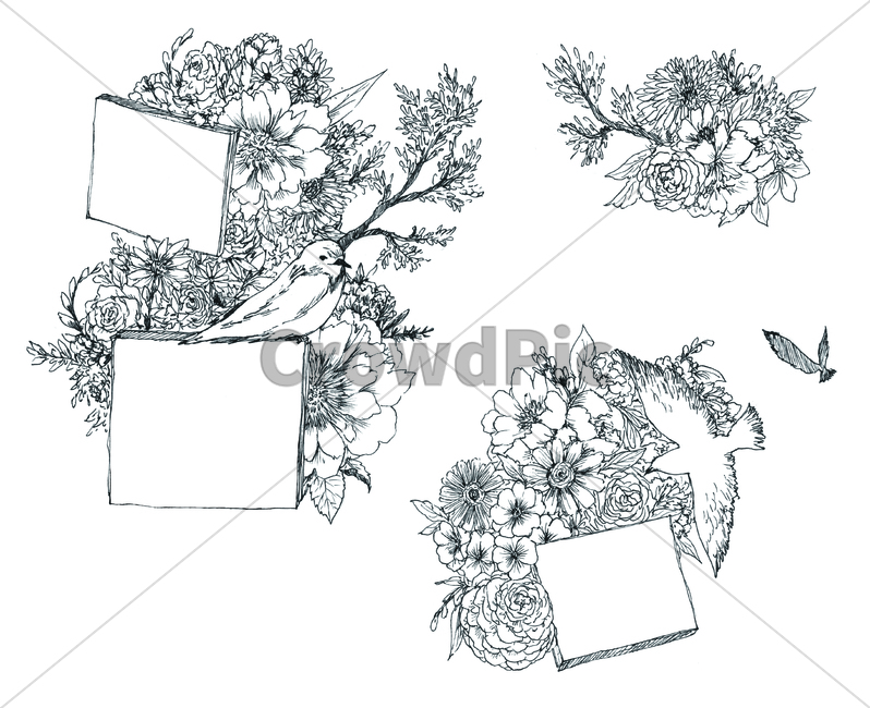 손그림,handdrawing,나뭇잎,leaf,foliage,umbrage,나뭇가지,bough,twig,sprig,branch,팬그림,팬라인,pen,penline,penpicture,pendrawing,art,미술,drawing,그림,꽃,flower,bloom,blossom,새,bird