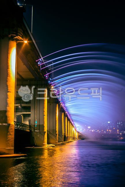 반포대교,다리,분수,교각,한강,한강시민공원,빛,조명,한국,서울,관광지,light,bridge