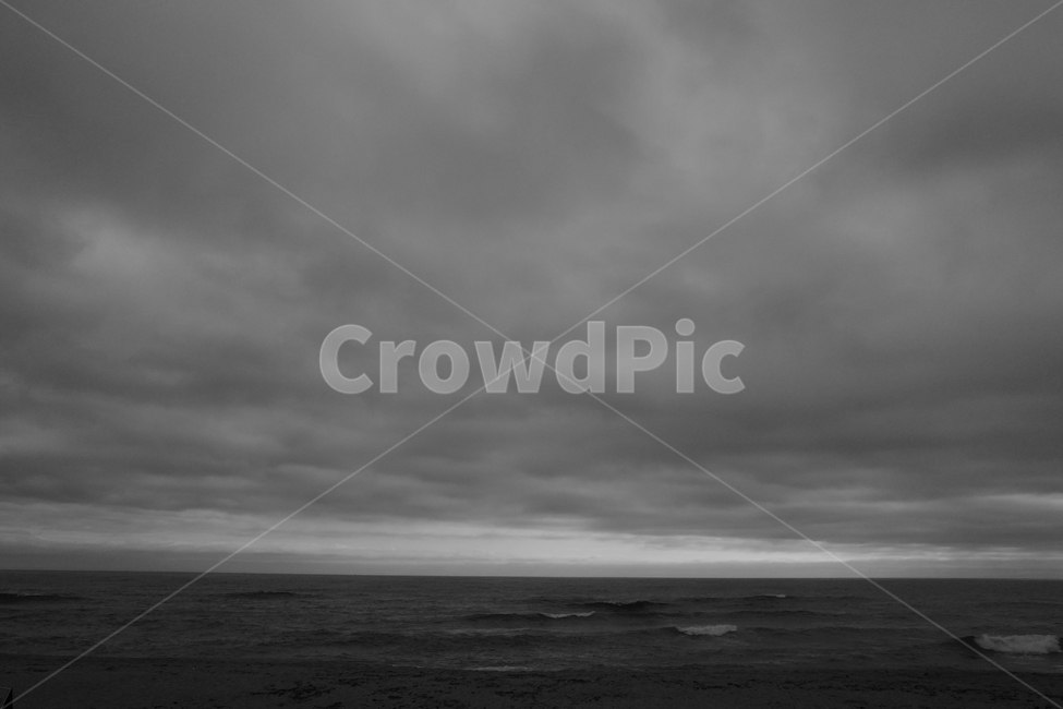 해변,coast,beach,sand,cloud,흑백,모노톤,monochrome,black and white