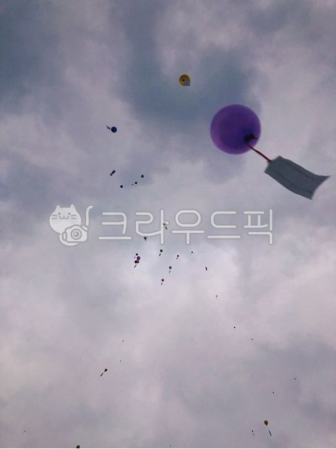 소원,하늘,풍선,흐린날,새해