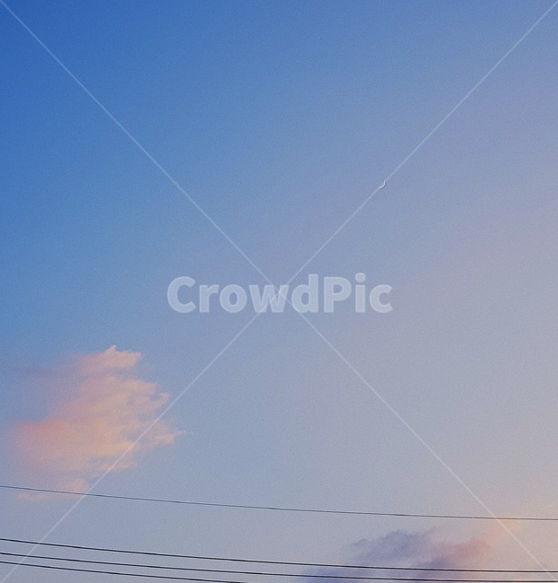 하늘,구름,노을,전깃줄,sky
