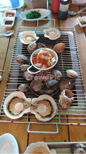 조개구이,음식,바다,조개,씨푸드,해산물,신선한