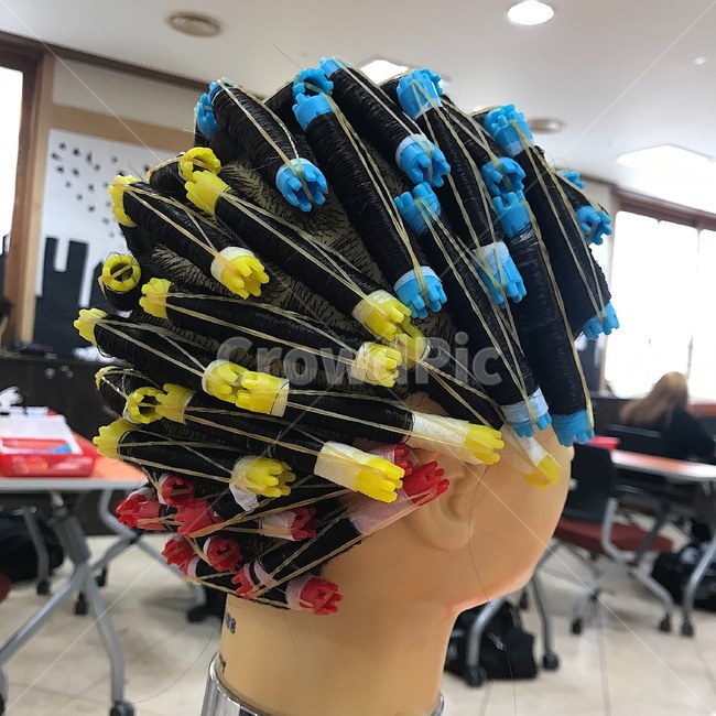 미용,헤어,파마,미용학교,와인딩,미용인,연습