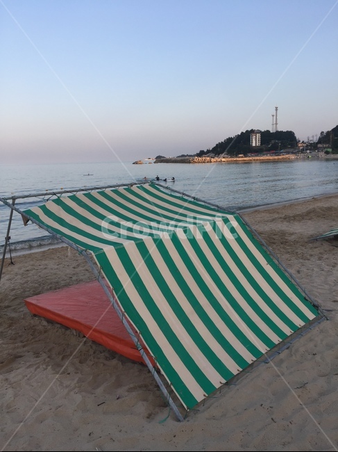 텐트,바닷가,해변,여름바다,바다,양양,죽도해변,sea,seashore,beach,summer