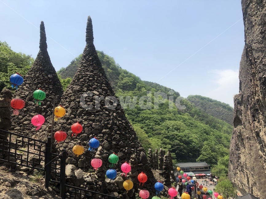 진안,마이산,탑사,돌탑,부처님오신날,절,산,연등