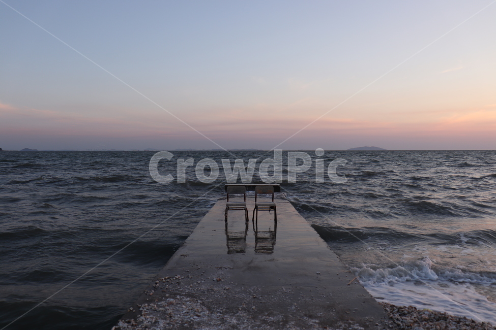 바다,노을,배경,풍경,야경,감성,의자,자연,풍경,nature,landscape,water,물,waterfront,워터 프론트,pier,교각,port,포트