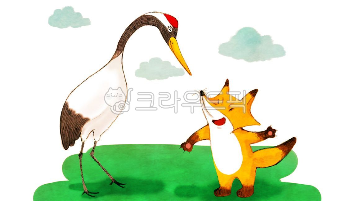 동화,전래동화,여우와두루미,동화일러스트,전래동화그림,전래동화일러스트,동화그림,이솝이야기,이솝이야기일러스트,여우와두루미일러스트,여우,두루미,여우캐릭터,두루미캐릭터,이솝우화