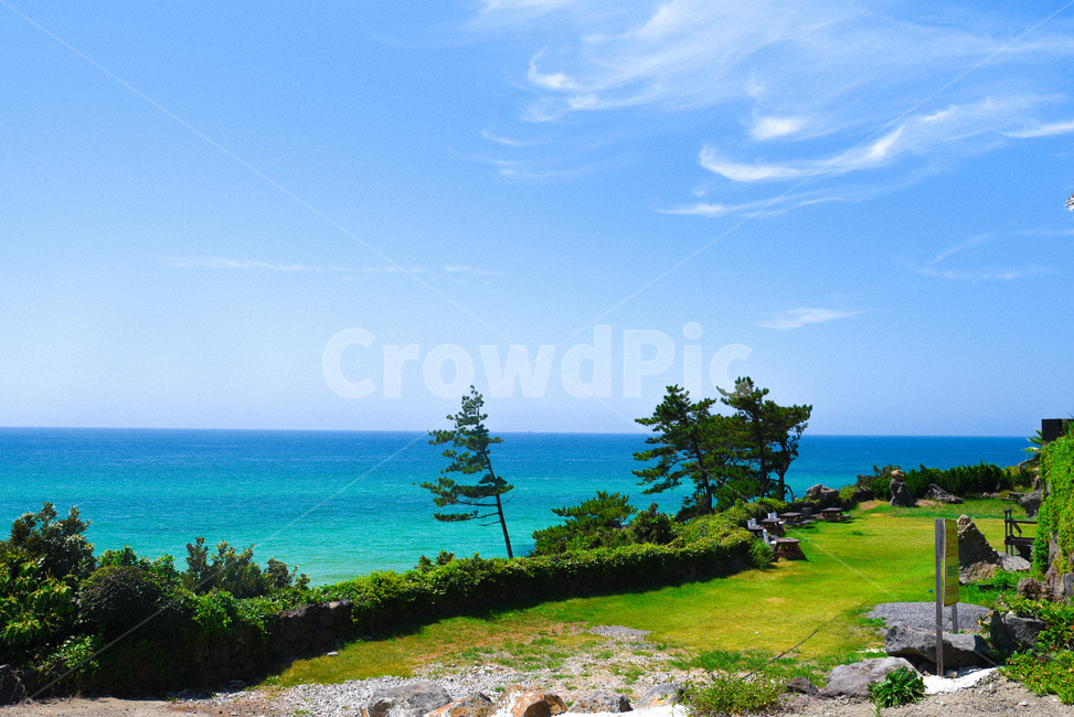 제주도,여름날바다,여름,하늘,바다,곽지해수욕장,초록,sea,jeju,summer,sky,green,자연,풍경,nature,landscape,land,땅,outdoors,옥외,water,물,shoreline,해안선,ocean,대양