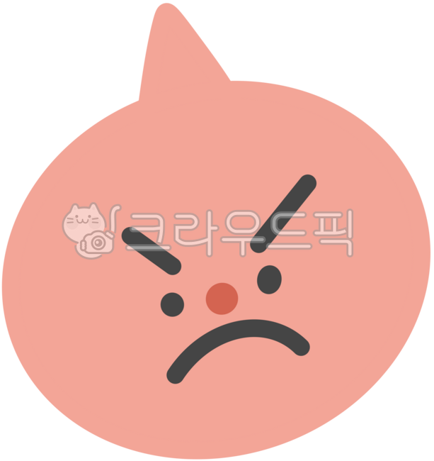 화, 분노, 표정, 이모티콘, 감정, 사진,이미지,일러스트,캘리그라피 - dbqlswndud작가