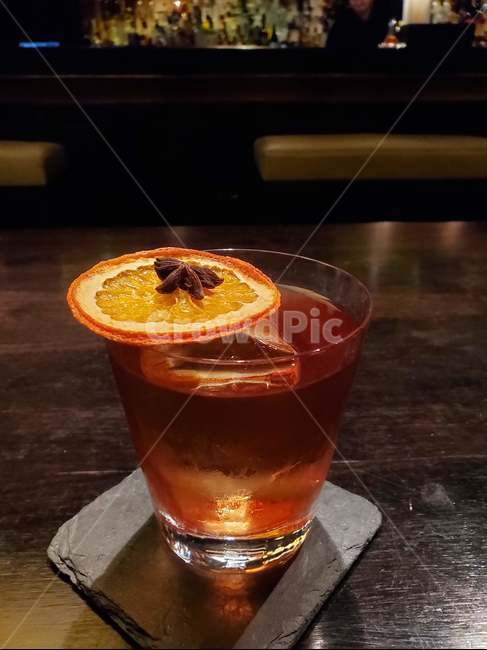 칵테일,네그로니,바,술,cocktail,garnish,clove,클로브