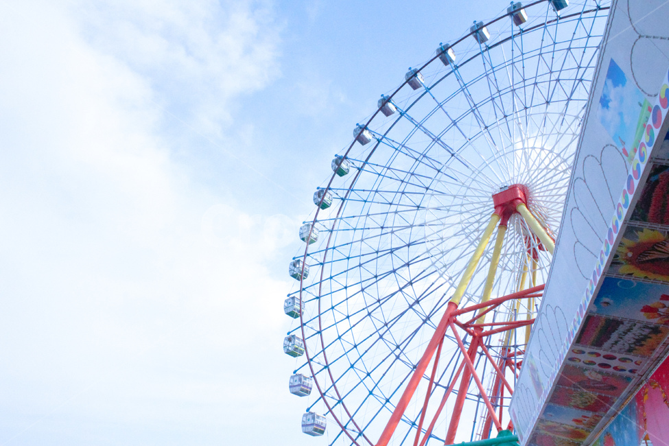 놀이동산,관람차,하늘,유원지,놀이공원,놀이공원,놀이동산,놀이터,amusement park,playground