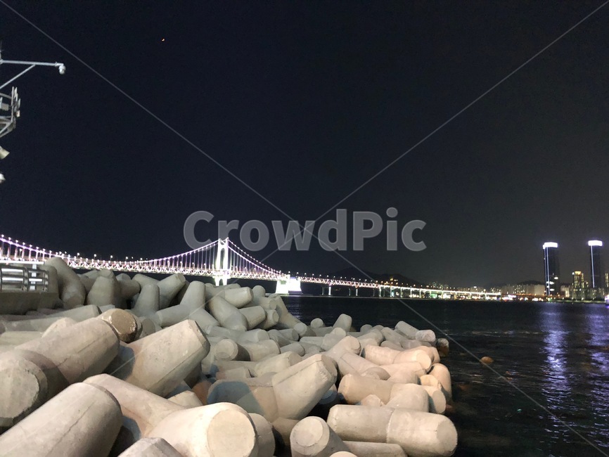 부산,한국,광안리,방파제,바다,밤바다,korea,busan,sea,야경,다리,브릿지,야경,밤,풍경,nightscape,night,landscape