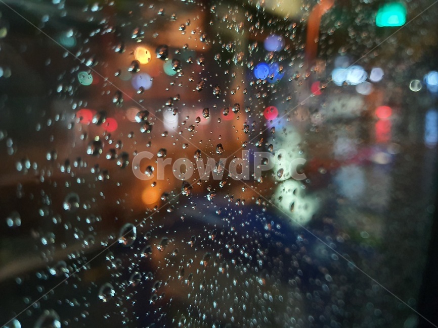 물방울,밤,저녁,조명,야경,비,장마,불빛,어둠,빛,비,비오는날,rain,rainy