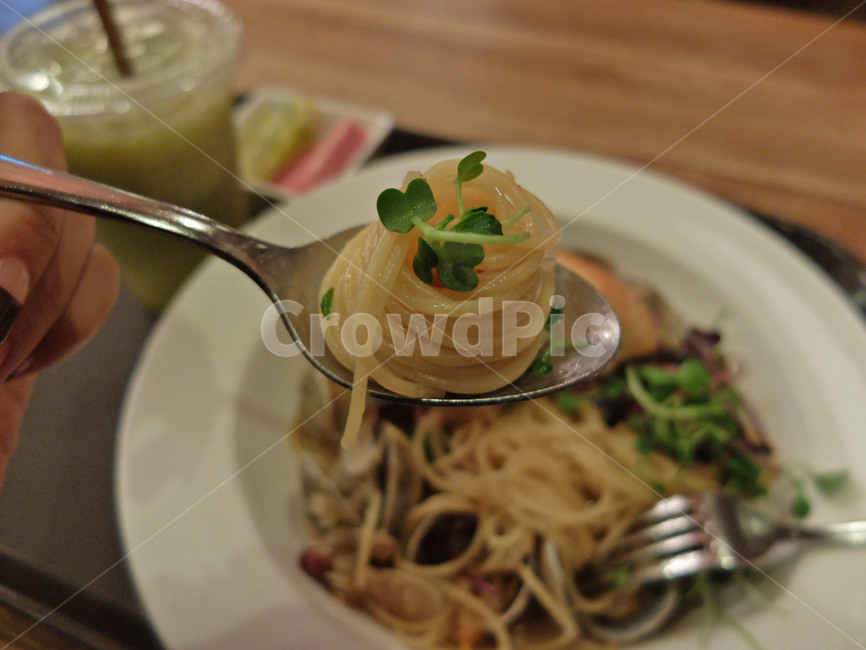 spoon,숟가락,noodle,food,파스타,pasta
