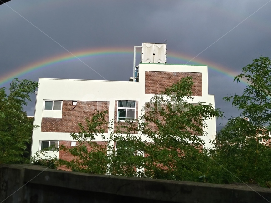 무지개,rainbow,outdoors,sky,자연