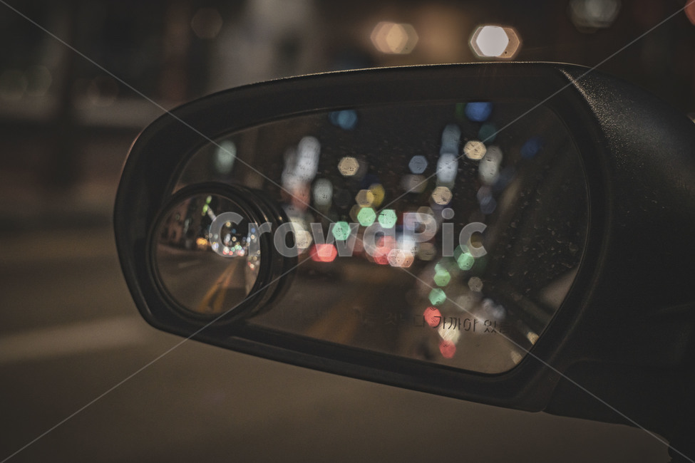자동차,사이드미러,도로,보네,불빛,mirror,거울