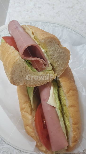 food,음식,샌드위치,햄,햄샌드위치