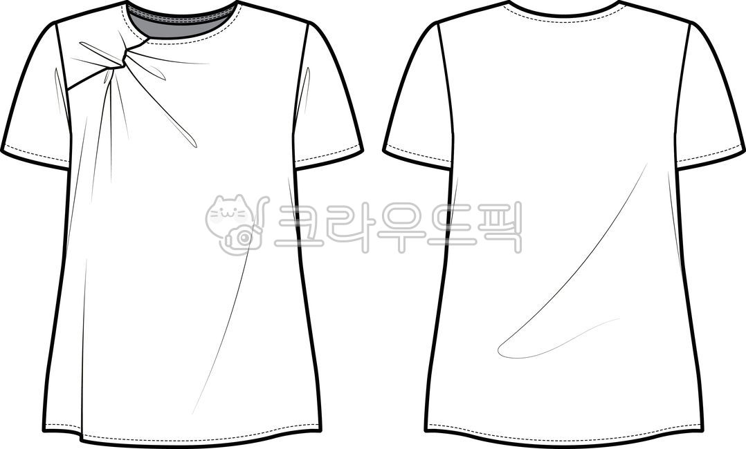 template,technical,wear,back,apparel,seam,shortsleeve,roundneck,top,flat,frontknot,design,garment,drawing,Fashion schematic drawing,vector,blouse,schematic,gathering,clothes,mockup,shirt,tshirt,background,shirring,short sleeve,knot,clothing,style,front,sk