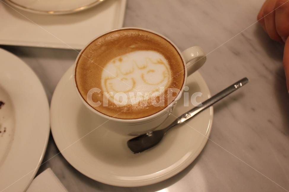 일상,커피,따뜻한,카페라떼,컵,커피,카페,coffee,cafe