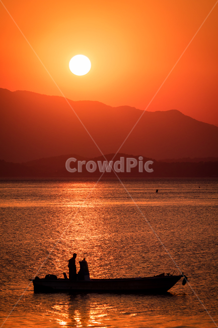 노을,일몰,해질녘,sunset,풍경,어부,어선,사천,바다