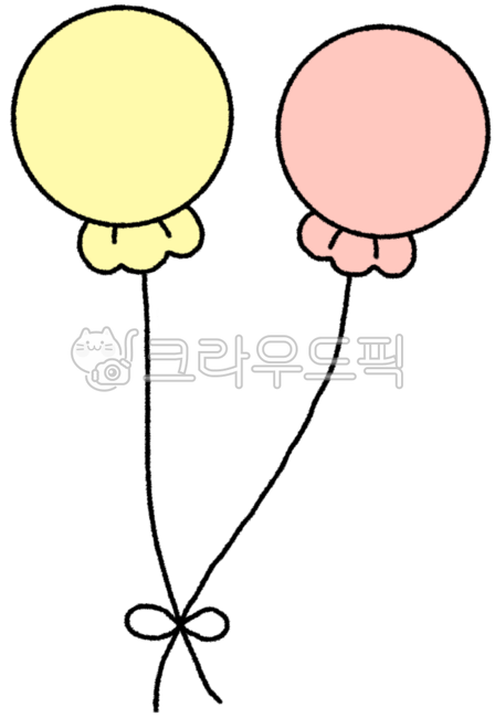 풍선, 풍선그림, 풍선드로잉, 풍선일러스트, 귀여운풍선, 사진,이미지,일러스트,캘리그라피 - 작은달작가