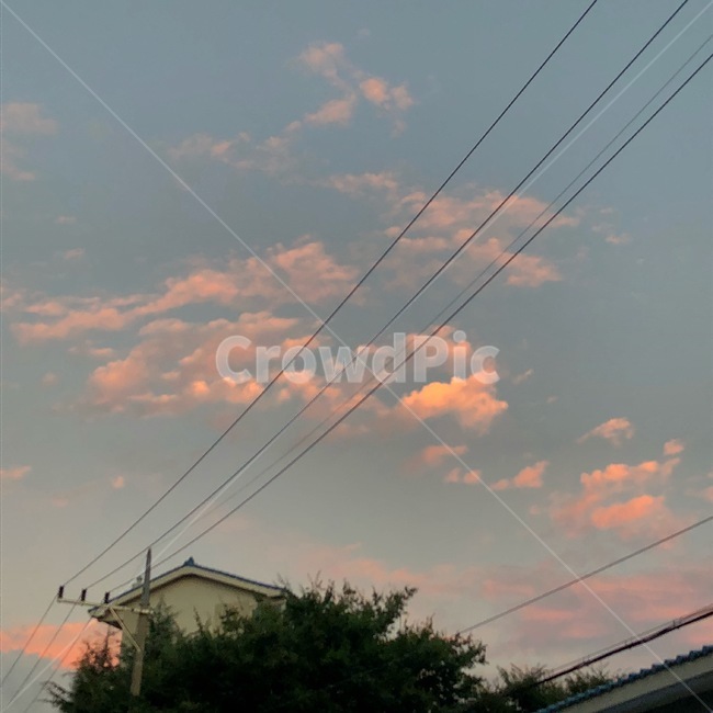 cable,케이블,구름,노을,배경,저녘,저녘노을,전력선,powerlines