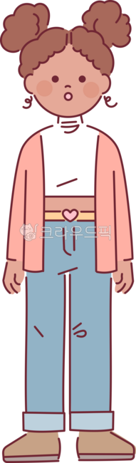 outline,simple,plain,illustration,pastel,front,female,standing,style,cute,character,forked
