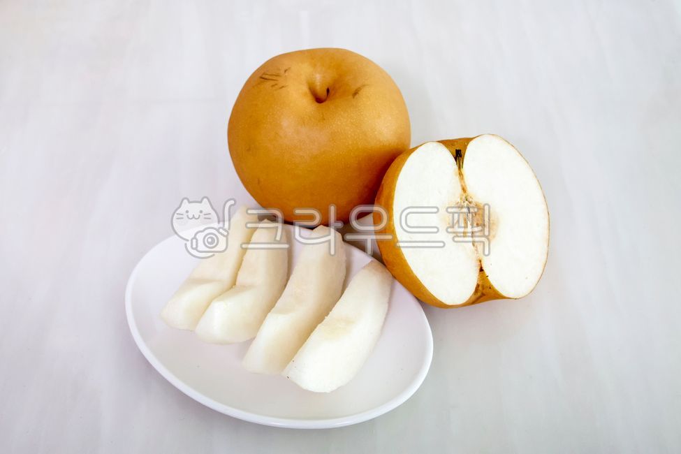 음식, 과일, 배, 후식, 맛있는, 사진,이미지,일러스트,캘리그라피 - 대송작가