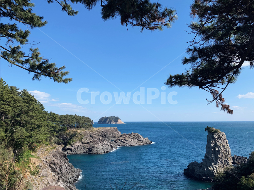 제주,제주바다,바다,외돌개,서귀포,jeju,올레길,하늘,푸름,맑음,jejudo