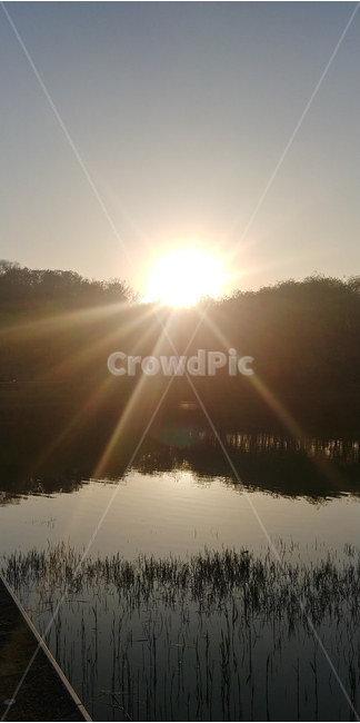 햇빛,태양,연못,노을,sunset,저녁