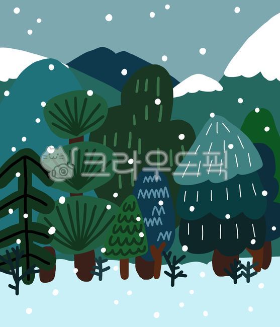 겨울,겨울일러스트,겨울그림,겨울이미지,눈오는풍경,자연,자연일러스트,자연그림,겨울숲,눈오는숲,겨울나무,나무