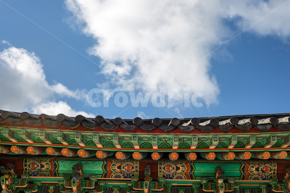 기와,파란하늘,한국의미,단청,지붕,한국전통,한국문화,korean traditional,korean culture,건축물,건물외관,exterior,building,structure,architecture,construction