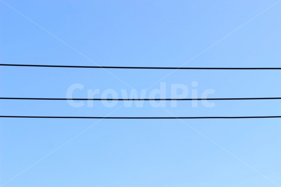 하늘,파란색,전기줄,전깃줄,선,경계,삼선,오선지,야외,자연,풍경