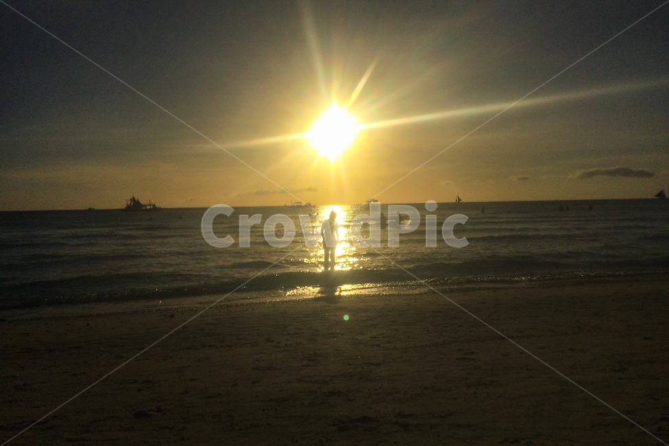 태양,바다,필리핀,보라카이,일출,자연,풍경,nature,landscape,해변,바다,beach,sea,flare,플레어,light,빛,sunlight,햇빛