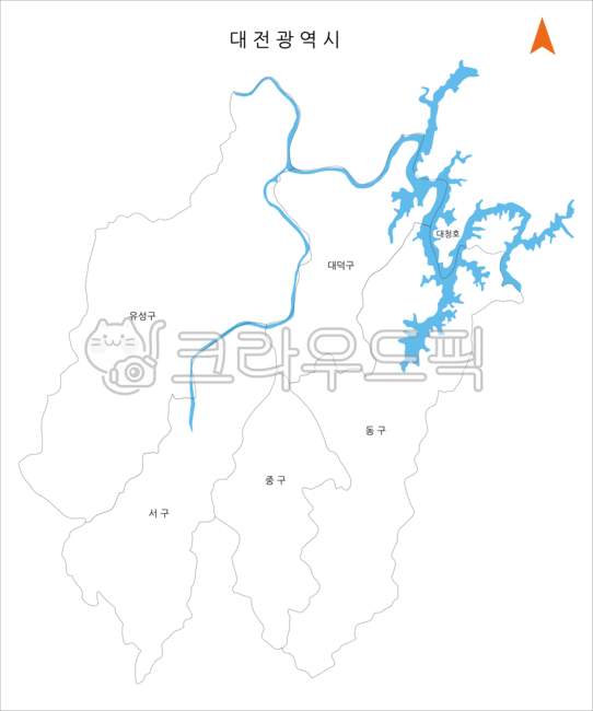대전광역시,대전시,대전시지도,대전지도,대청호,금강,누끼,daejeonmap,png