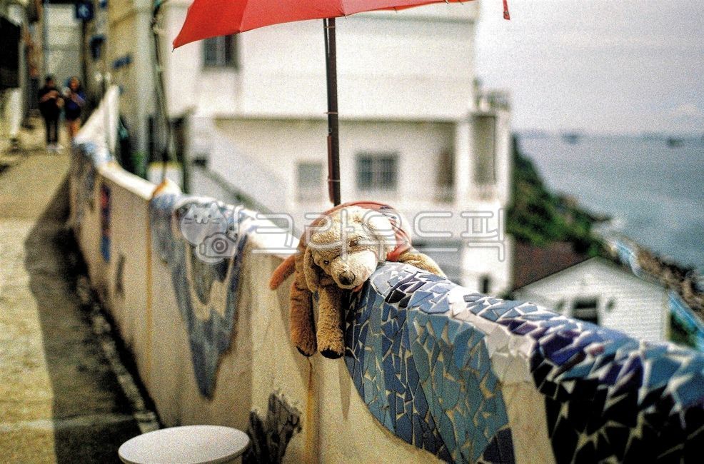 도시,장난감,거리,흰여울길,곰돌이,바다,부산