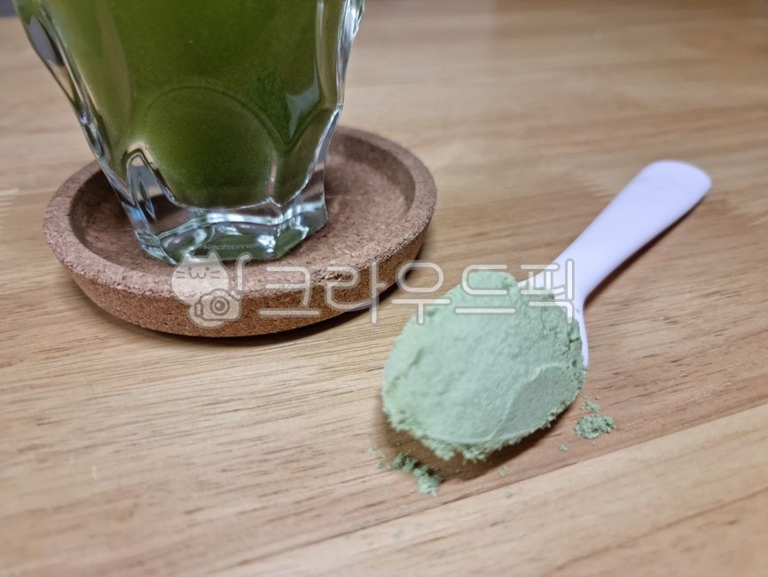 green tea powder,Spoon,green tea,spoon,Barley sprout powder
