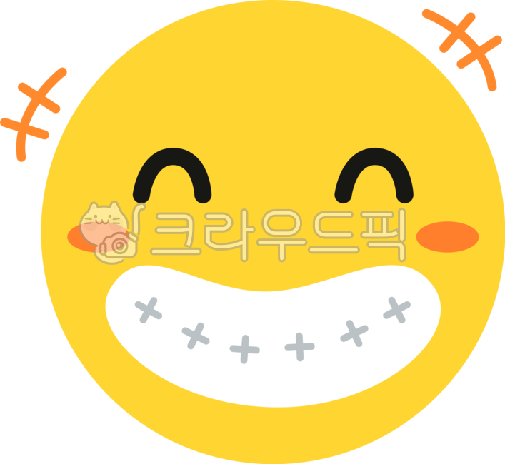 스마일, 웃음, 웃는얼굴, 스마일스티커, 이모티콘, 사진,이미지,일러스트,캘리그라피 - 매니팩토리작가