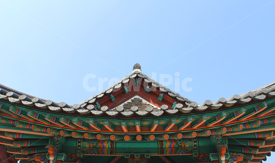 건물,전통,지붕,한옥,색감,한국전통,오방색,전통색감,전통가옥,기와지붕,문화재,문화,전통배경,하늘배경